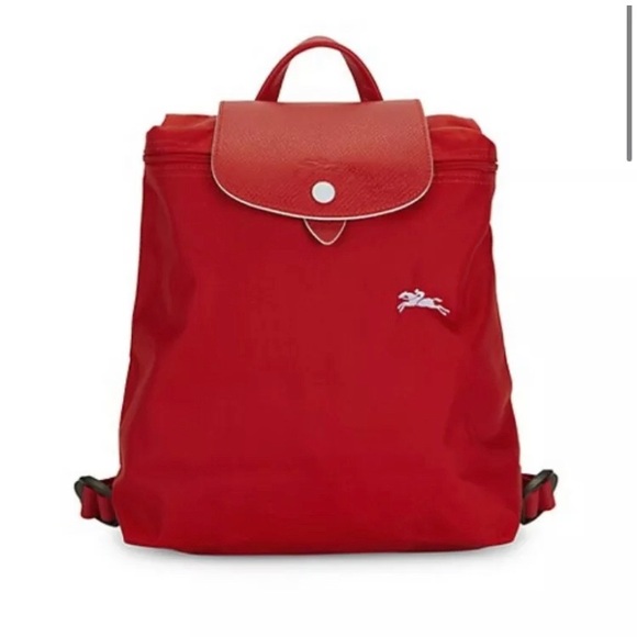 longchamp backpack white